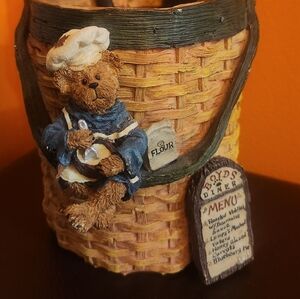 Bear Chef Kitchen Decor Basket